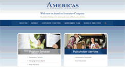 Desktop Screenshot of americas-insurance.com
