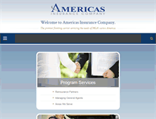 Tablet Screenshot of americas-insurance.com